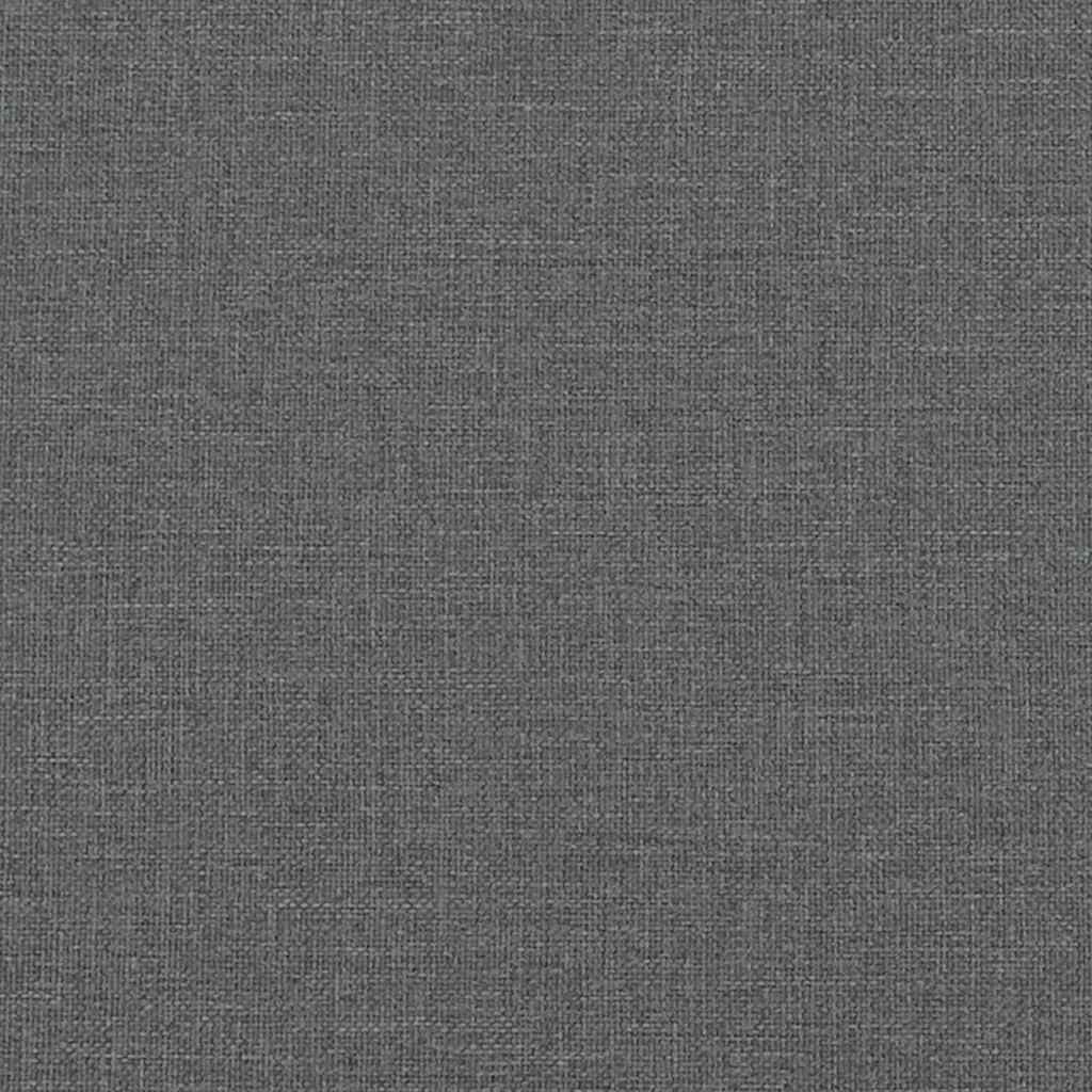 Bed Frame without Mattress Dark Grey 152x203 cm Queen Fabric