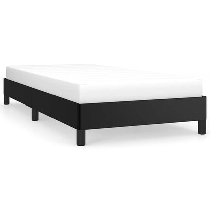 Bed Frame without Mattress Black 100x190 cm Twin Faux Leather