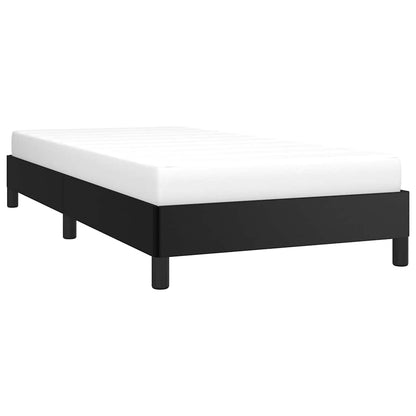 Bed Frame without Mattress Black 100x190 cm Twin Faux Leather