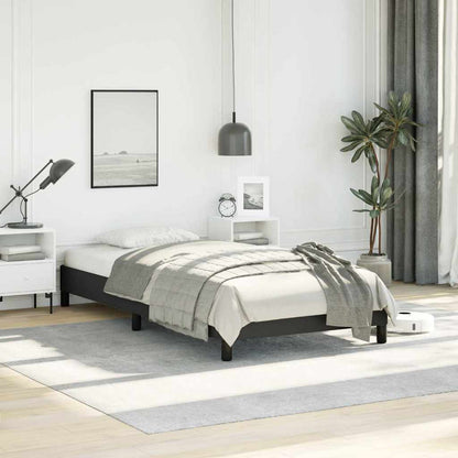 Bed Frame without Mattress Black 100x203 cm Twin XL Faux Leather