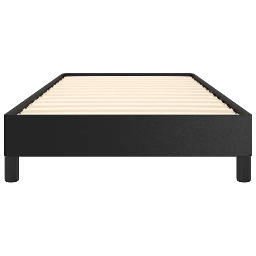 Bed Frame without Mattress Black 100x203 cm Twin XL Faux Leather