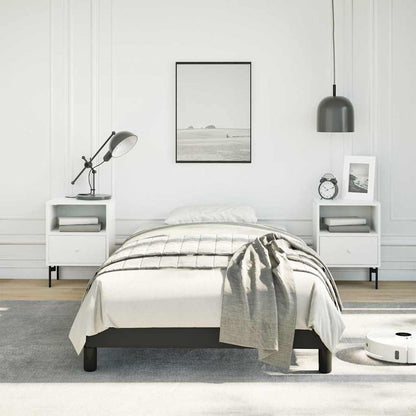 Bed Frame without Mattress Black 100x203 cm Twin XL Faux Leather