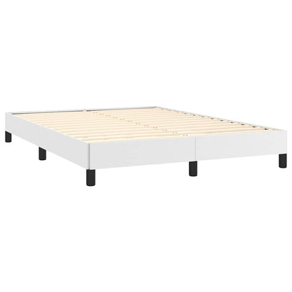 Bed Frame without Mattress White 137x190 cm Full Faux Leather