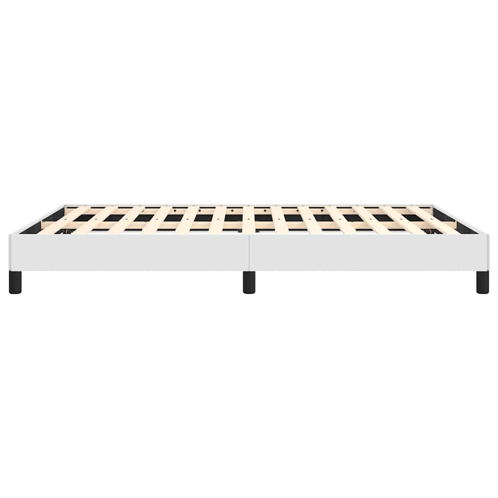 Bed Frame without Mattress White 137x190 cm Full Faux Leather
