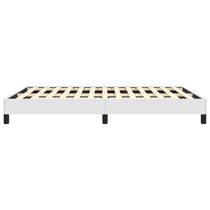 Bed Frame without Mattress White 137x190 cm Full Faux Leather