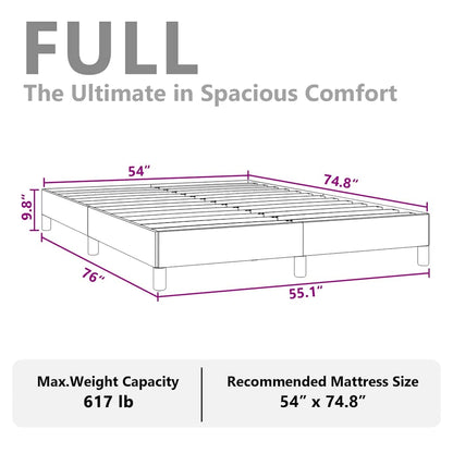 Bed Frame without Mattress White 137x190 cm Full Faux Leather