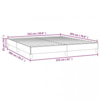 Bed Frame without Mattress White 152x203 cm Queen Faux Leather