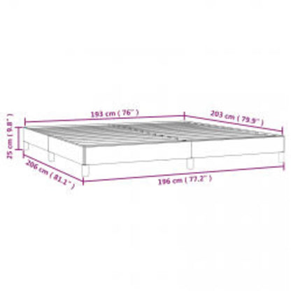 Bed Frame without Mattress White 193x203 cm King Faux Leather