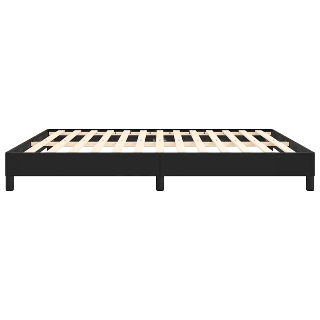 Bed Frame without Mattress Black California King Faux Leather