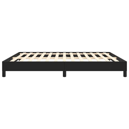 Bed Frame without Mattress Black California King Faux Leather