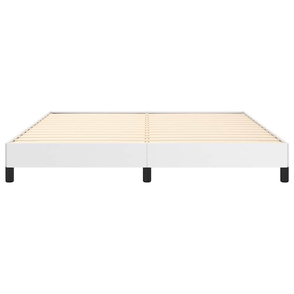 Bed Frame without Mattress White California King Faux Leather