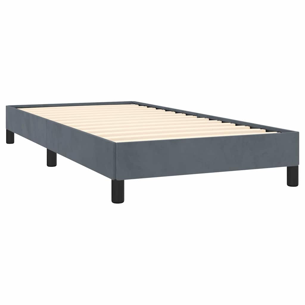 Bed Frame without Mattress Dark Grey 100x203 cm Twin XL Velvet