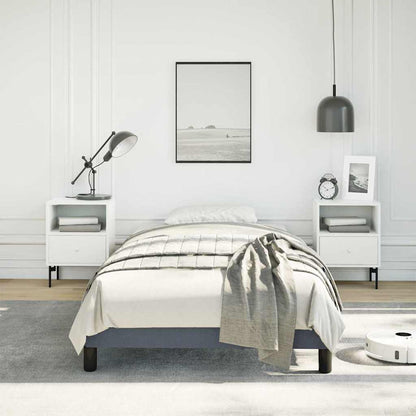 Bed Frame without Mattress Dark Grey 100x203 cm Twin XL Velvet