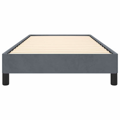 Bed Frame without Mattress Dark Grey 100x203 cm Twin XL Velvet