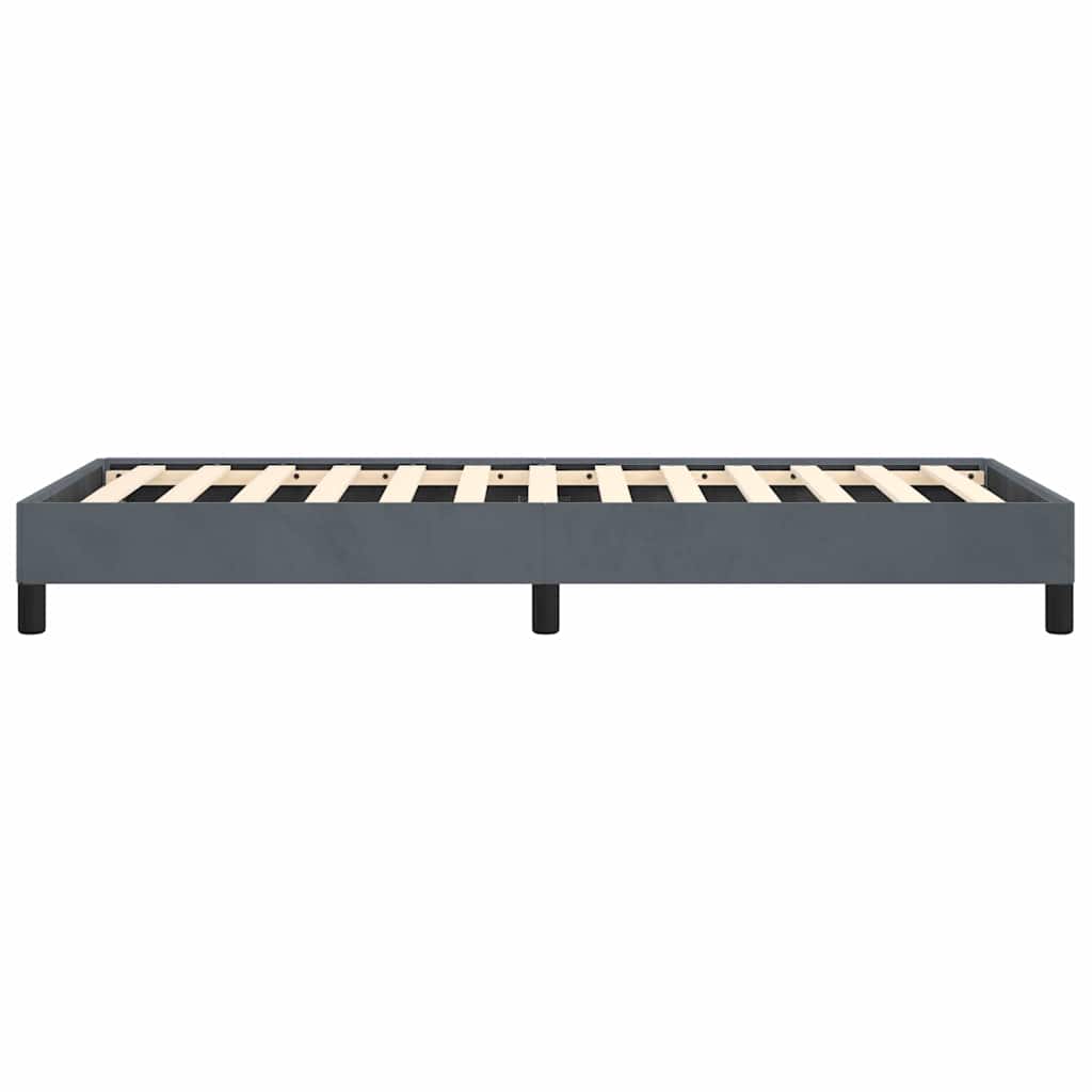 Bed Frame without Mattress Dark Grey 100x203 cm Twin XL Velvet
