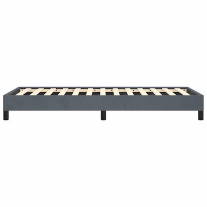 Bed Frame without Mattress Dark Grey 100x203 cm Twin XL Velvet