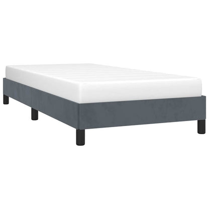 Bed Frame without Mattress Dark Grey 100x203 cm Twin XL Velvet