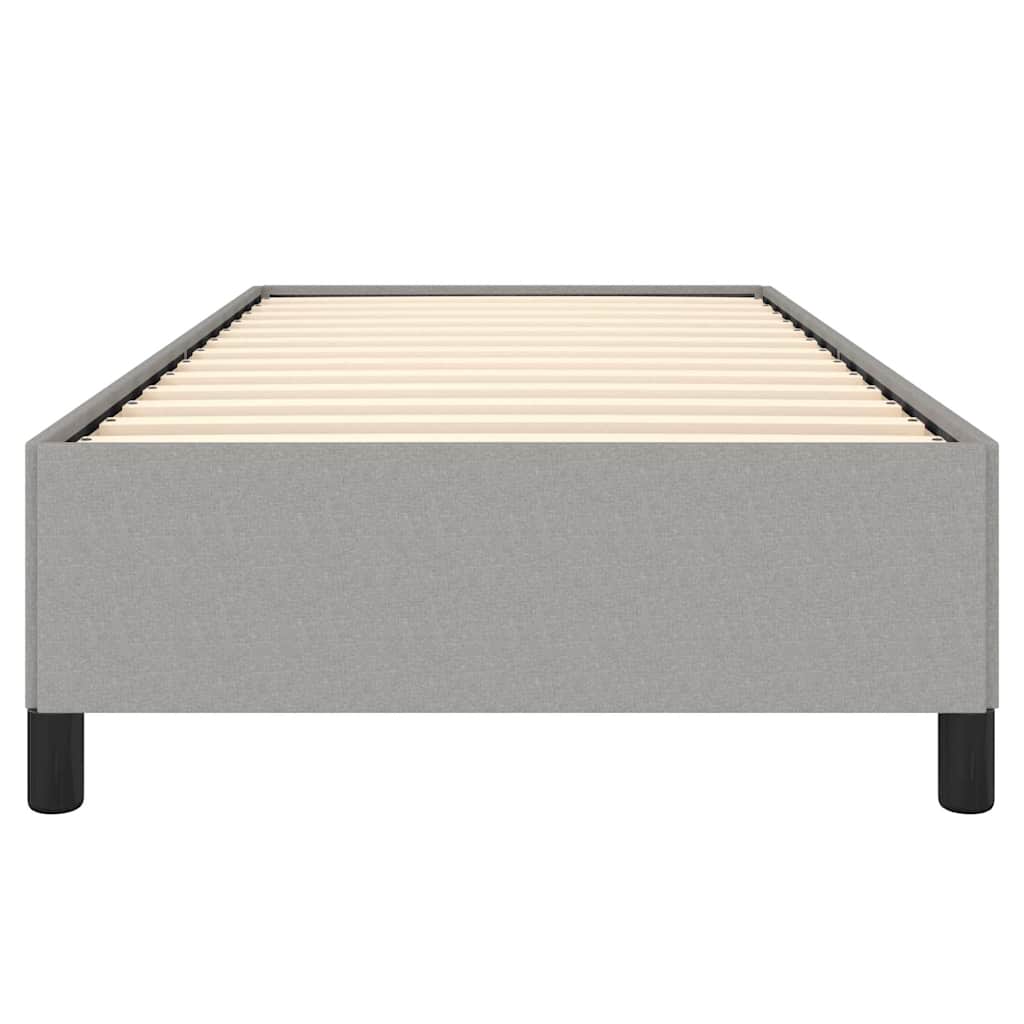 Bed Frame without Mattress Light Grey 100x203 cm Twin XL Fabric