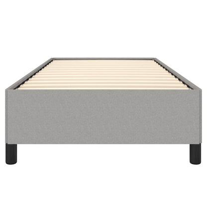 Bed Frame without Mattress Light Grey 100x203 cm Twin XL Fabric