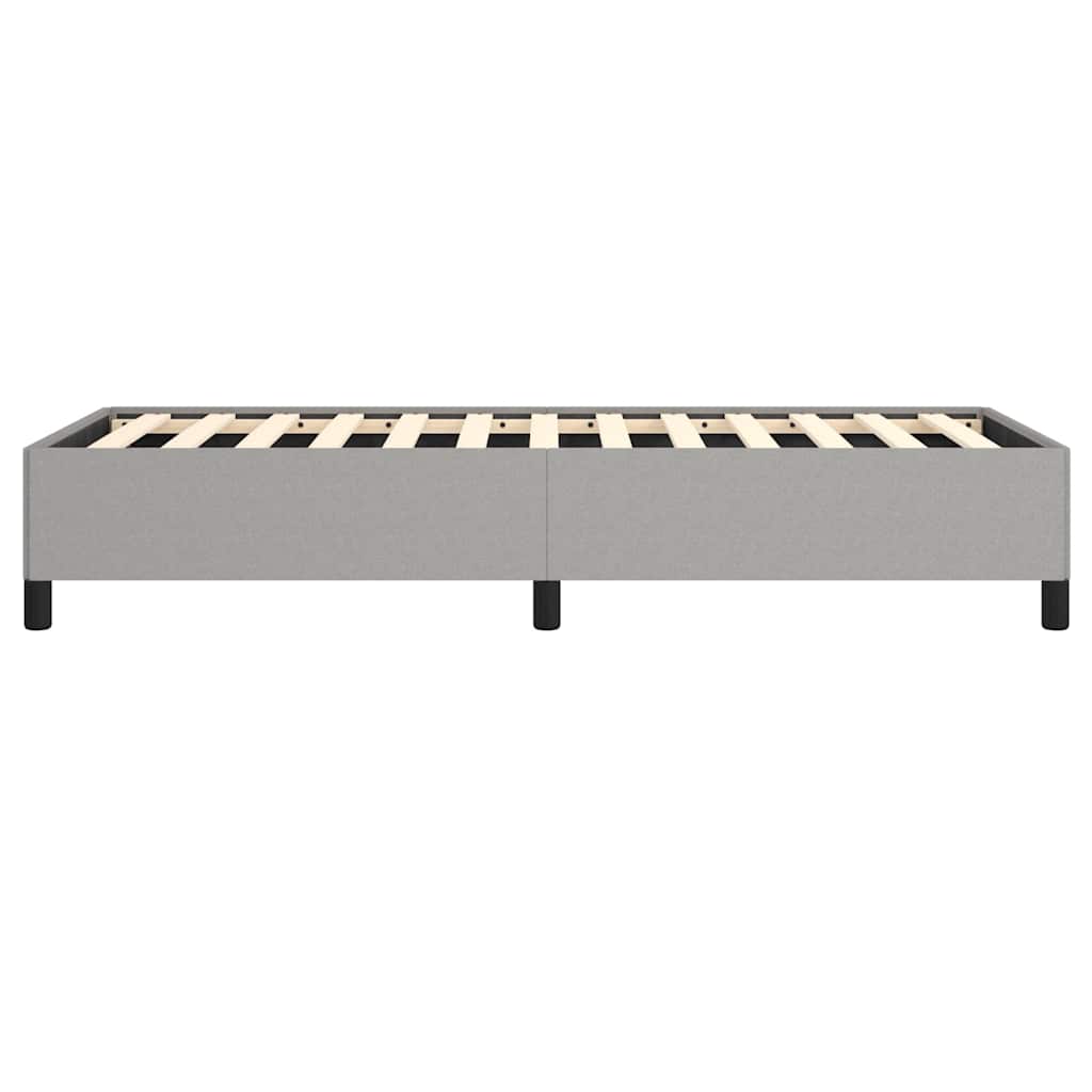 Bed Frame without Mattress Light Grey 100x203 cm Twin XL Fabric