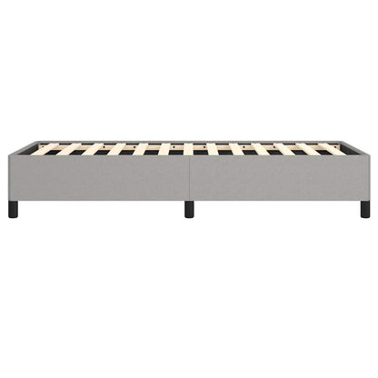 Bed Frame without Mattress Light Grey 100x203 cm Twin XL Fabric