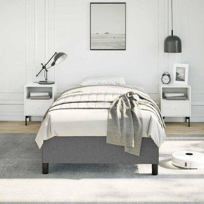 Bed Frame without Mattress Dark Grey 100x203 cm Twin XL Fabric
