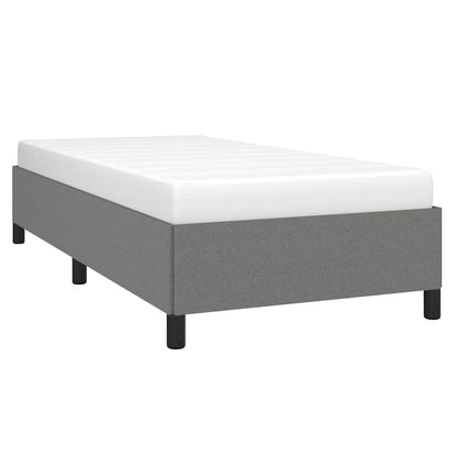 Bed Frame without Mattress Dark Grey 100x203 cm Twin XL Fabric