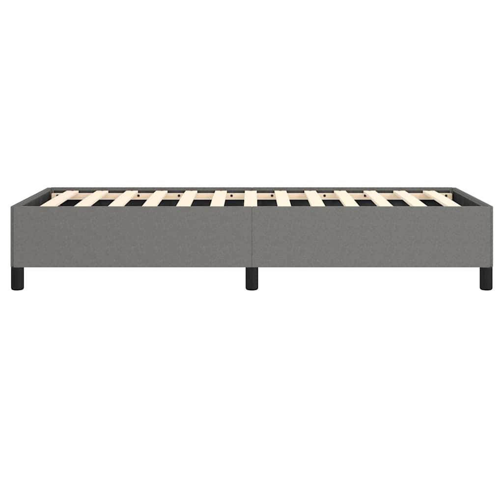 Bed Frame without Mattress Dark Grey 100x203 cm Twin XL Fabric