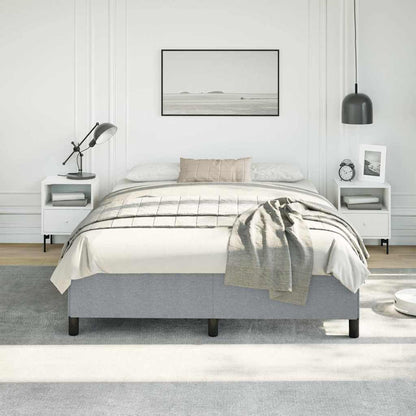 Bed Frame without Mattress Light Grey 152x203 cm Queen Fabric