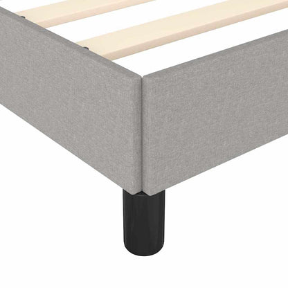 Bed Frame without Mattress Light Grey 193x203 cm King Fabric