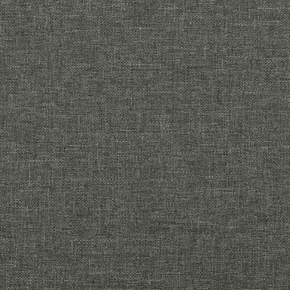 Bed Frame without Mattress Dark Grey 193x203 cm King Fabric
