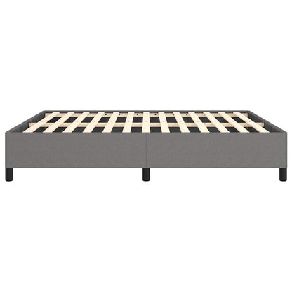 Bed Frame without Mattress Dark Grey California King Fabric