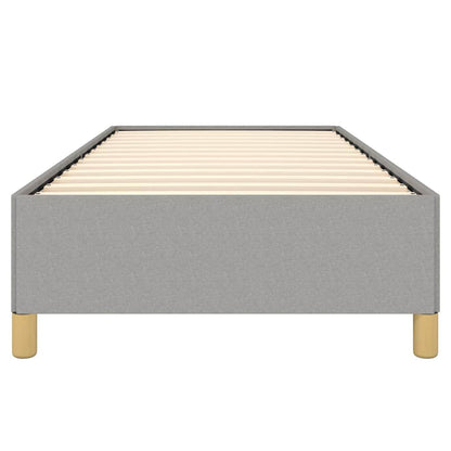 Bed Frame without Mattress Light Grey 100x203 cm Twin XL Fabric