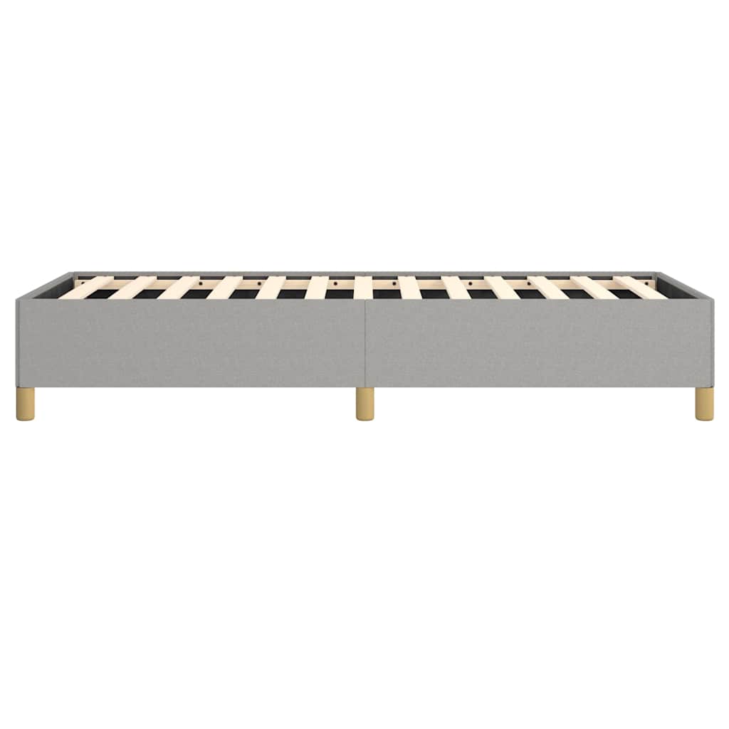Bed Frame without Mattress Light Grey 100x203 cm Twin XL Fabric