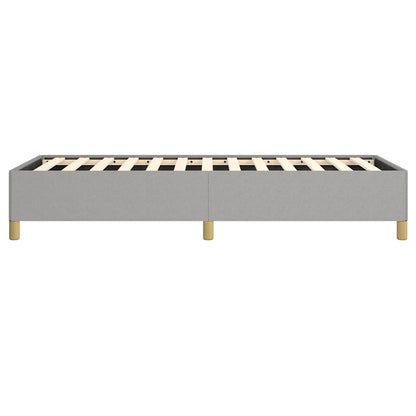 Bed Frame without Mattress Light Grey 100x203 cm Twin XL Fabric