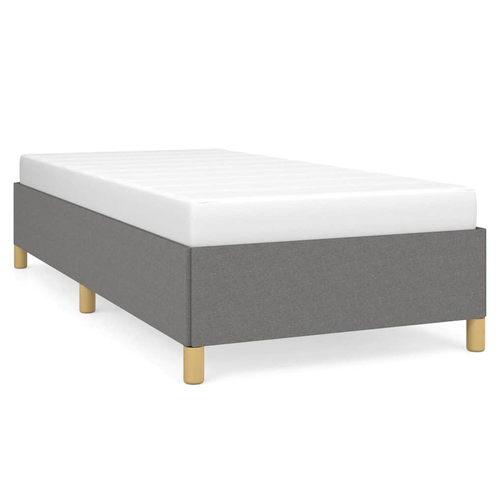 Bed Frame without Mattress Dark Grey 100x203 cm Twin XL Fabric
