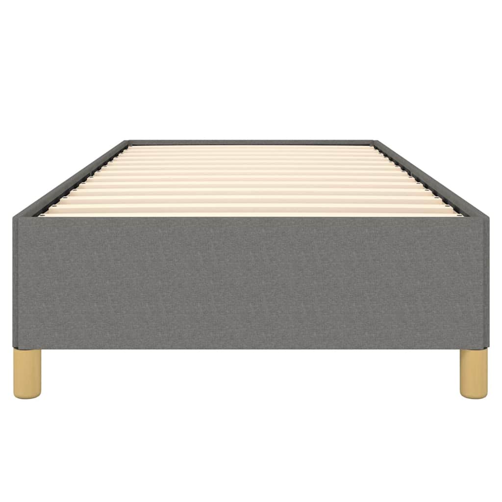 Bed Frame without Mattress Dark Grey 100x203 cm Twin XL Fabric