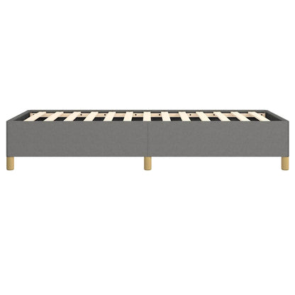 Bed Frame without Mattress Dark Grey 100x203 cm Twin XL Fabric