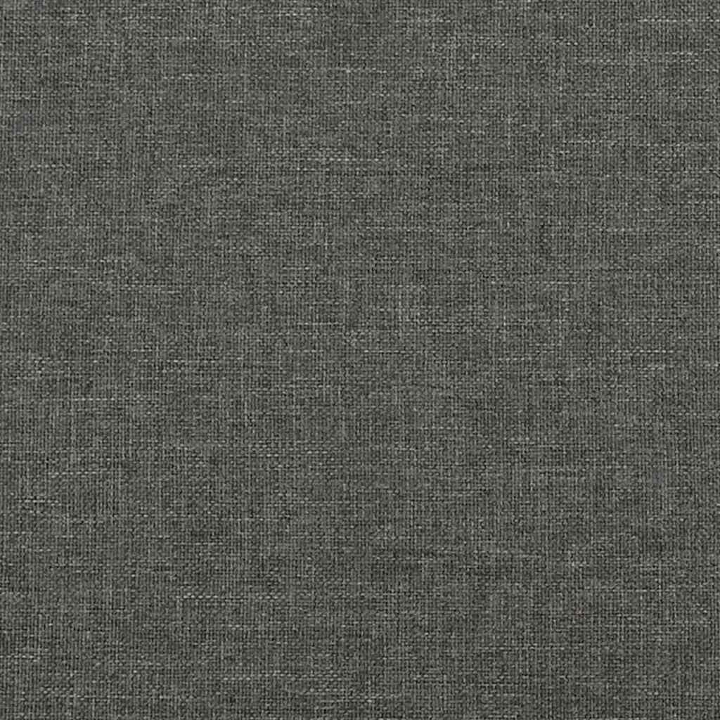 Bed Frame without Mattress Dark Grey 100x203 cm Twin XL Fabric