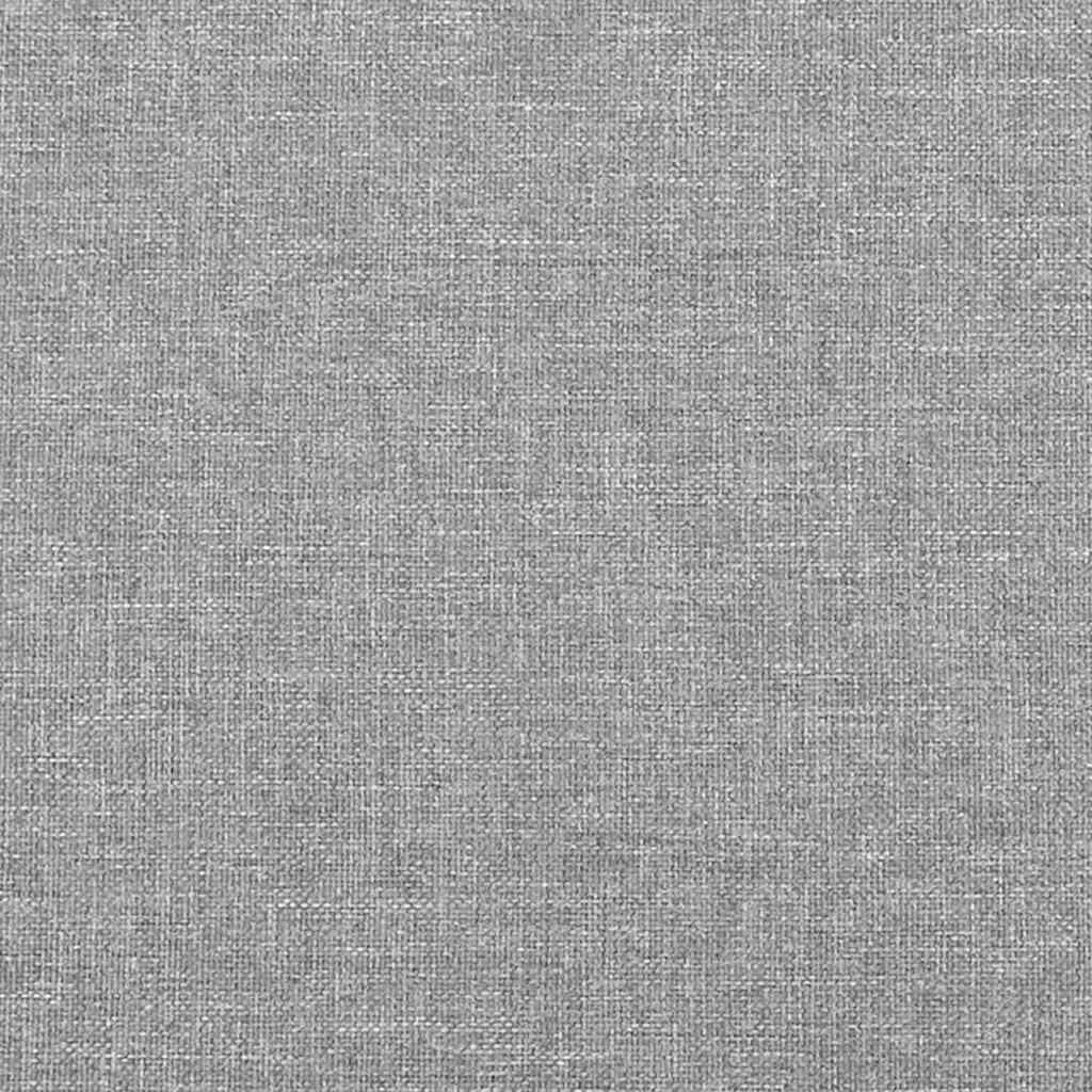 Bed Frame without Mattress Light Grey 137x190 cm Full Fabric