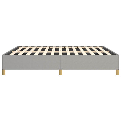 Bed Frame without Mattress Light Grey 152x203 cm Queen Fabric