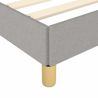 Bed Frame without Mattress Light Grey 152x203 cm Queen Fabric