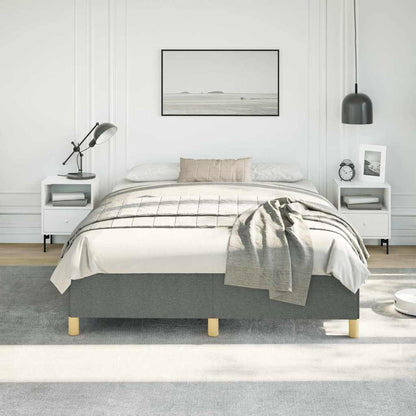 Bed Frame without Mattress Dark Grey 152x203 cm Queen Fabric
