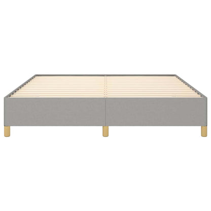 Bed Frame without Mattress Light Grey California King Fabric