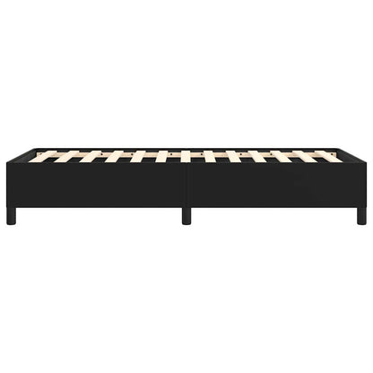 Bed Frame without Mattress Black 100x190 cm Twin Faux Leather