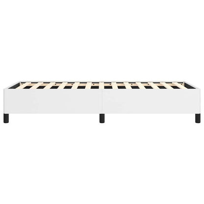 Bed Frame without Mattress White 100x190 cm Twin Faux Leather