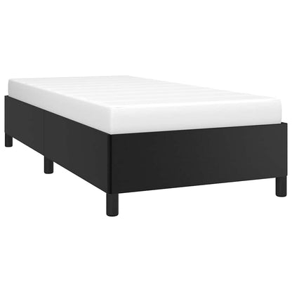 Bed Frame without Mattress Black 100x203 cm Twin XL Faux Leather