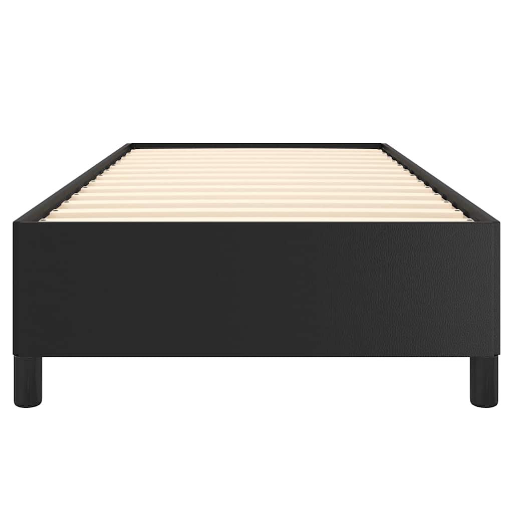 Bed Frame without Mattress Black 100x203 cm Twin XL Faux Leather