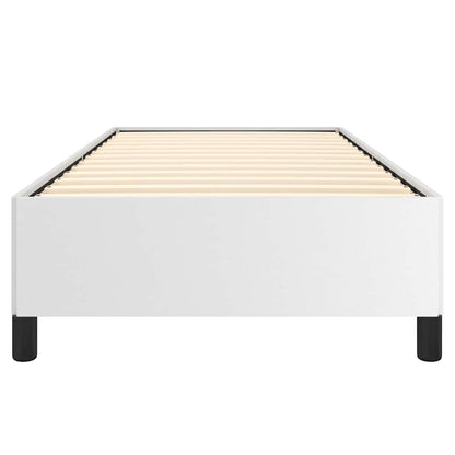 Bed Frame without Mattress White 100x203 cm Twin XL Faux Leather