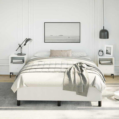 Bed Frame without Mattress White 137x190 cm Full Faux Leather
